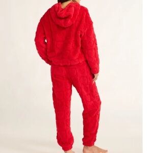 Cozy Red Heart Pajama Set